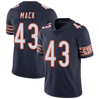 Men's Limited Ledarius Mack Chicago Bears Navy Team Color Vapor Untouchable Jersey