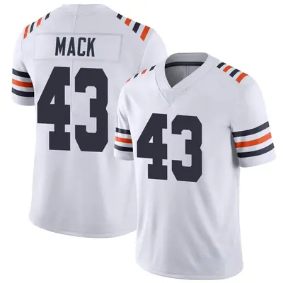 Men's Limited Ledarius Mack Chicago Bears White Alternate Classic Vapor Jersey
