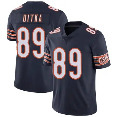 Men's Limited Mike Ditka Chicago Bears Navy Team Color Vapor Untouchable Jersey