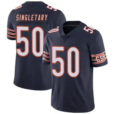 Men's Limited Mike Singletary Chicago Bears Navy Team Color Vapor Untouchable Jersey
