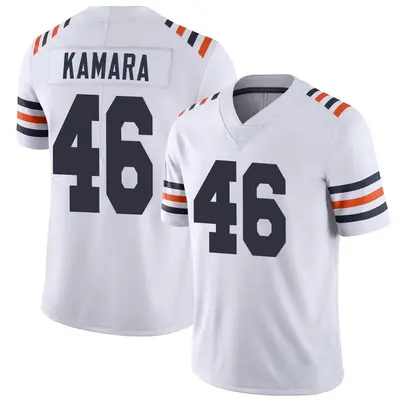 Men's Limited Sam Kamara Chicago Bears White Alternate Classic Vapor Jersey