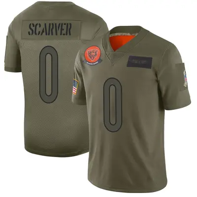 Men's Limited Savon Scarver Chicago Bears Camo 2019 Salute to Service Jersey
