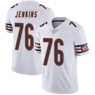 Men's Limited Teven Jenkins Chicago Bears White Vapor Untouchable Jersey