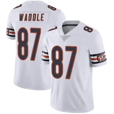 Men's Limited Tom Waddle Chicago Bears White Vapor Untouchable Jersey