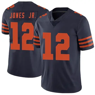 Men's Limited Velus Jones Jr. Chicago Bears Navy Blue Alternate Vapor Untouchable Jersey