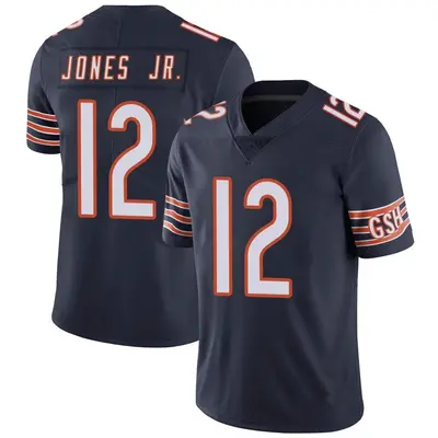Men's Limited Velus Jones Jr. Chicago Bears Navy Team Color Vapor Untouchable Jersey