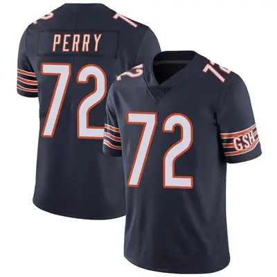 Men's Limited William Perry Chicago Bears Navy Team Color Vapor Untouchable Jersey