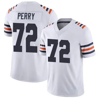 Men's Limited William Perry Chicago Bears White Alternate Classic Vapor Jersey