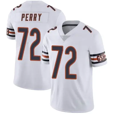 Men's Limited William Perry Chicago Bears White Vapor Untouchable Jersey