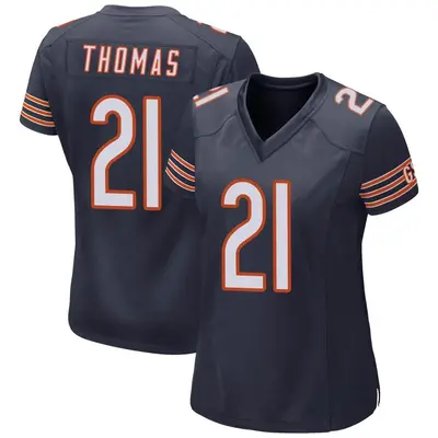 Women's Game A.J. Thomas Chicago Bears Navy Team Color Jersey