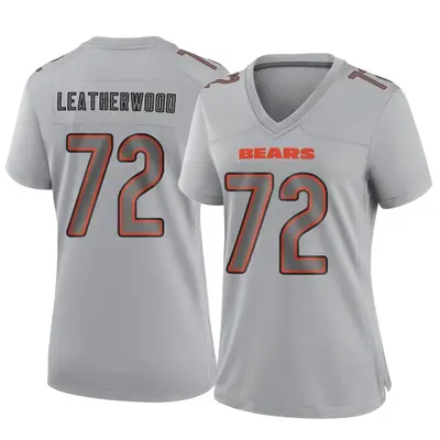 Women's Game Alex Leatherwood Chicago Bears Gray Atmosphere Fashion Jersey