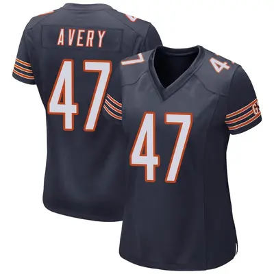 Women's Game C.J. Avery Chicago Bears Navy Team Color Jersey