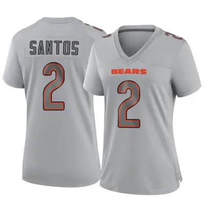 Women's Game Cairo Santos Chicago Bears Gray Atmosphere Fashion Jersey