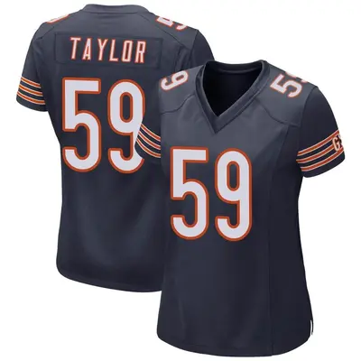 Women's Game Carson Taylor Chicago Bears Navy Team Color Jersey