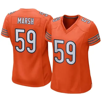 Women's Game Cassius Marsh Chicago Bears Orange Alternate Jersey