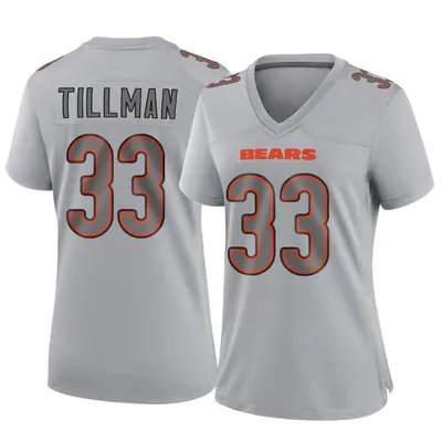 Women's Game Charles Tillman Chicago Bears Gray Atmosphere Fashion Jersey