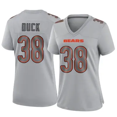 Women's Game Clifton Duck Chicago Bears Gray Atmosphere Fashion Jersey
