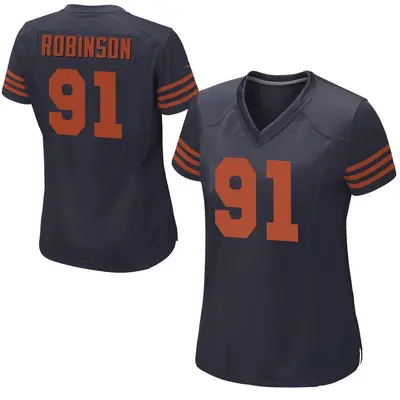 Women's Game Dominique Robinson Chicago Bears Navy Blue Alternate Jersey