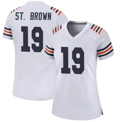 Women's Game Equanimeous St. Brown Chicago Bears White Alternate Classic Jersey