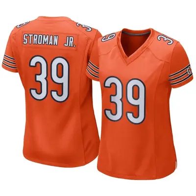 Women's Game Greg Stroman Jr. Chicago Bears Orange Alternate Jersey