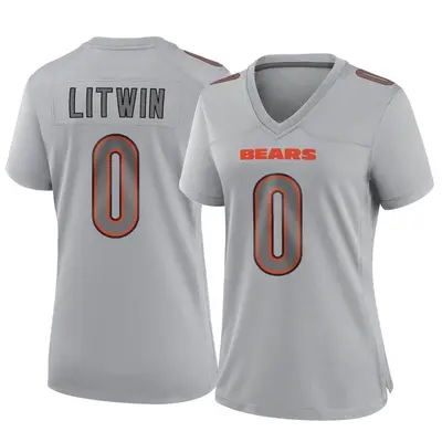 Women's Game Henry Litwin Chicago Bears Gray Atmosphere Fashion Jersey