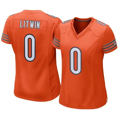 Women's Game Henry Litwin Chicago Bears Orange Alternate Jersey