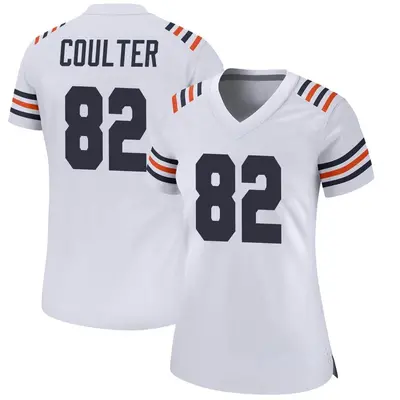 Women's Game Isaiah Coulter Chicago Bears White Alternate Classic Jersey