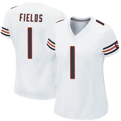 Women's Game Justin Fields Chicago Bears White Jersey