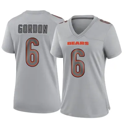 Women's Game Kyler Gordon Chicago Bears Gray Atmosphere Fashion Jersey