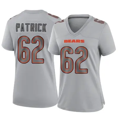 Women's Game Lucas Patrick Chicago Bears Gray Atmosphere Fashion Jersey