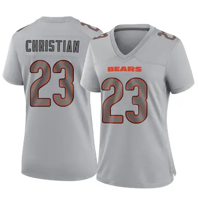 Women's Game Marqui Christian Chicago Bears Gray Atmosphere Fashion Jersey