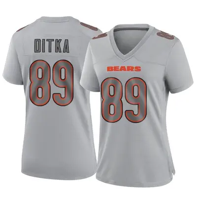 Women's Game Mike Ditka Chicago Bears Gray Atmosphere Fashion Jersey