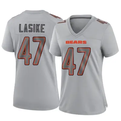 Women's Game Paul Lasike Chicago Bears Gray Atmosphere Fashion Jersey