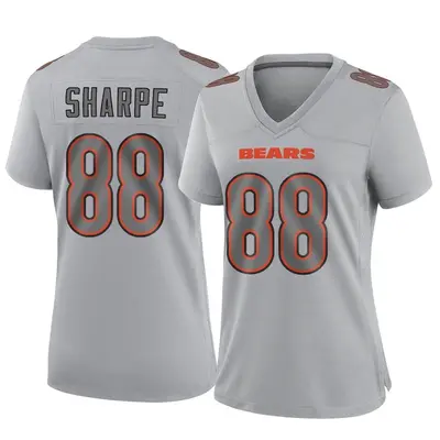 Women's Game Tajae Sharpe Chicago Bears Gray Atmosphere Fashion Jersey