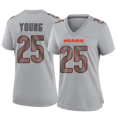 Women's Game Tavon Young Chicago Bears Gray Atmosphere Fashion Jersey