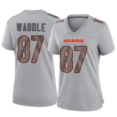 Women's Game Tom Waddle Chicago Bears Gray Atmosphere Fashion Jersey