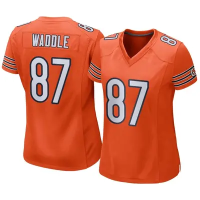 Women's Game Tom Waddle Chicago Bears Orange Alternate Jersey
