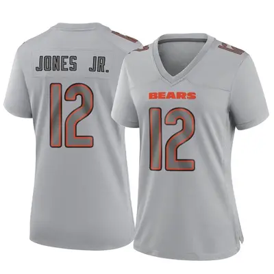 Women's Game Velus Jones Jr. Chicago Bears Gray Atmosphere Fashion Jersey
