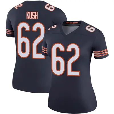 Women's Legend Eric Kush Chicago Bears Navy Color Rush Jersey