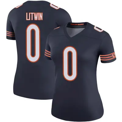 Women's Legend Henry Litwin Chicago Bears Navy Color Rush Jersey