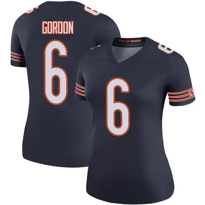 Women's Legend Kyler Gordon Chicago Bears Navy Color Rush Jersey