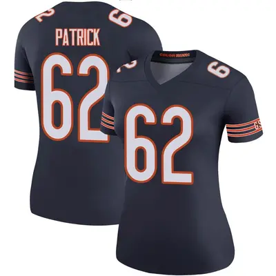 Women's Legend Lucas Patrick Chicago Bears Navy Color Rush Jersey