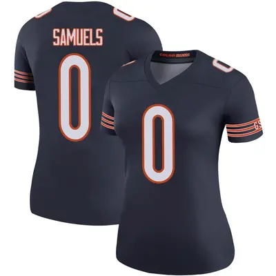 Women's Legend Stanford Samuels Chicago Bears Navy Color Rush Jersey