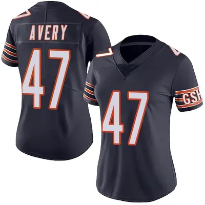 Women's Limited C.J. Avery Chicago Bears Navy Team Color Vapor Untouchable Jersey