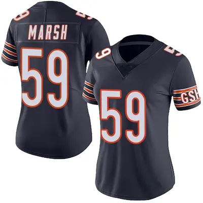 Women's Limited Cassius Marsh Chicago Bears Navy Team Color Vapor Untouchable Jersey