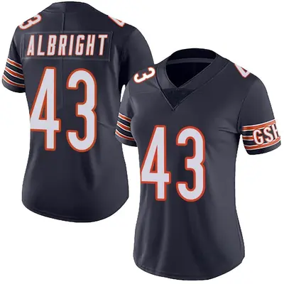 Women's Limited Christian Albright Chicago Bears Navy Team Color Vapor Untouchable Jersey