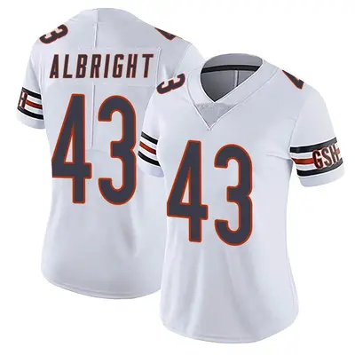 Women's Limited Christian Albright Chicago Bears White Vapor Untouchable Jersey