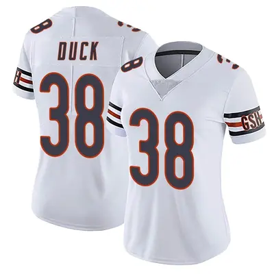 Women's Limited Clifton Duck Chicago Bears White Vapor Untouchable Jersey