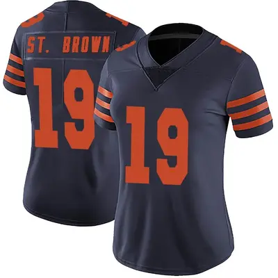 Women's Limited Equanimeous St. Brown Chicago Bears Navy Blue Alternate Vapor Untouchable Jersey