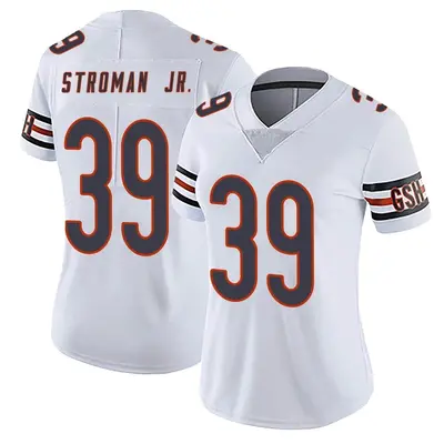 Women's Limited Greg Stroman Jr. Chicago Bears White Vapor Untouchable Jersey